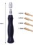Deri Kenar Kırma Seti 4 Değiştirilebilir Pirinç Kafa ile 1.5-2-2.5-3mm Pres Kapama Makinesi Kenar Işaretleme Kırıcı Dıy Aracı (Yurt Dışından) 4