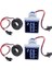 2 Adet Akım Gerilim Hertz Metre, Dijital 3ın1 22MM Voltmetre Ampermetre Hz Metre Ac 60-500 V Akım Frekans Göstergesi (Yurt Dışından) 2