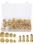 180PCS Sıkıştırma Bağlantı Parçaları Çeşitler Kiti-(1/4ın, 3/8ın, 5/16IN, 1/2ın) Pirinç Sıkıştırma Manşonu Yüksük, Ekleme ve Somunlar (Yurt Dışından) 1