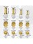 180PCS Sıkıştırma Bağlantı Parçaları Çeşitler Kiti-(1/4ın, 3/8ın, 5/16IN, 1/2ın) Pirinç Sıkıştırma Manşonu Yüksük, Ekleme ve Somunlar (Yurt Dışından) 3