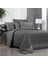 Tırol Gri Pamuk Saten Çift Kişilik Nevresim Takımı 1