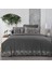 Tırol Gri Pamuk Saten Çift Kişilik Nevresim Takımı 2