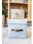 Keçe Dolap Içi Organizer Takı, Makyaj, Banyo, Ofis Düzenleyici Kapaklı Saklama Kutusu 25X25X25 cm 4