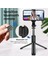 Seçenek 3 Selfie Çubuğu Katlanabilir Mini Tripod ile Dolgu Işığı Bluetooth Uzaktan Deklanşör Geri Çekilebilir Çubuk Huawei Xiaomi iPhone Cep Telefonu Için (Yurt Dışından) 5