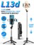 L13D L13/L13D Bluetooth Tripod Selfie Çubuğu, Ön ve Arka Doldurma Işığı Takviye Braketi Ayarlanmış Tripod Katlanabilir Selfie Çubuğu (Yurt Dışından) 1