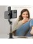 Seçenek 1 Bluetooth Kablosuz Selfie Çubuğu Katlanabilir Mini Tripod Selfie Canlı Yayını Için Dolgu Işığı Deklanşörü ile Uzatılabilir Monopod (Yurt Dışından) 5