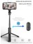 Siyah Tripod Kablosuz Bluetooth Özçekim Çubuğu Özçekim Çubukları Teleskopik Telefon Bluetooth ile Uzaktan Katlanabilir Uzatılabilir Monopod (Yurt Dışından) 1