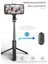 Siyah Tripod Kablosuz Bluetooth Özçekim Çubuğu Özçekim Çubukları Teleskopik Telefon Bluetooth ile Uzaktan Katlanabilir Uzatılabilir Monopod (Yurt Dışından) 4