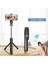 Siyah Işık Yok 70 cm Tripod Selfie Çubuğu LED Işık ile iPhone Android Cep Telefonu Tutucu Stand Kutup Çubuk Akıllı Telefon Bluetooth Uzatılabilir Monopod (Yurt Dışından) 4