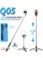 Işıksız Q05 1600MM Kablosuz Selfie Çubuğu Bluetooth Deklanşör Tripod Aksiyon Kameraları Akıllı Telefonlar Için Dolgu Işığı ile Katlanabilir Monopod Selfie (Yurt Dışından) 2