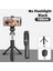 Siyah Işık Yok 100 cm Tripod Selfie Çubuğu LED Işık ile iPhone Android Cep Telefonu Tutucu Stand Kutup Çubuk Akıllı Telefon Bluetooth Uzatılabilir Monopod (Yurt Dışından) 1