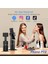 Beyaz Akıllı Gimbal 360 ° Aı Yüz Tanıma Takip Sabitleyici Takip Gimbal Telefon Standı Vlog Canlı Gimbal Sabitleyici Tripod (Yurt Dışından) 5