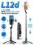 L12D-ÇIFT Dolgu Işığı Kablosuz Selfie Çubuğu Tripod, Uzaktan Kumandalı 1085MM Katlanabilir Taşınabilir Dolgu Işığı Alüminyum Alaşımlı Telefon Standı Tutucu, Akıllı Telefon Için (Yurt Dışından) 1