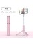 Pembe Kablosuz Bluetooth Uyumlu Selfie Çubuğu Katlanabilir Tripod Deklanşör Uzaktan Kumanda Ios Android 8 Bölümlü Rot Alüminyum Tasarım (Yurt Dışından) 1