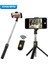 Siyah Onvian 3 In 1 Mini Kablosuz Bluetooth Selfie Sopa Deklanşör Uzaktan Tripod Telefon Monopod iPhone Huawei Samsung Oneplu (Yurt Dışından) 5