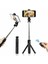 Beyaz 1 Adet 3 In 1 Kablosuz Bluetooth Özçekim Çubuğu + Mini Özçekim Tripod Uzaktan Kumanda ile Cep Telefonu Için Ev Seyahat Için (Yurt Dışından) 2