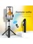 K10S Beyaz Kablosuz Bluetooth Selfie Sopa Katlanabilir Mini Tripod Ios Android Telefon Standı Cep Telefonu Tripod Için Uzaktan Kumanda ile (Yurt Dışından) 5