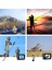 Telesın 106 "selfie Sopa Karbon Fiber Uzatılabilir El Monopod Gopro Hero 10 9 8 7 6 5 Gopro Max Osmo Eylem INSTA360 (Yurt Dışından) 3