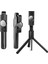 Beyaz 3in1 Kablosuz Bluetooth Selfie Sopa Katlanabilir Mini Tripod Dolgu Işığı Deklanşör Uzaktan Kumanda Ios Android iPhone 11 Xs Xr (Yurt Dışından) 3