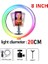 8 Inç Aamasun Kısılabilir Rgb LED Selfie Halka Dolgu Işığı Fotoğraf Halka Lamba Makyaj Video Canlı Aro De Luz Para Celular Için Tripod ile (Yurt Dışından) 1