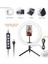 8 Inç Aamasun Kısılabilir Rgb LED Selfie Halka Dolgu Işığı Fotoğraf Halka Lamba Makyaj Video Canlı Aro De Luz Para Celular Için Tripod ile (Yurt Dışından) 4