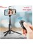 Siyah Ekle Ty-C Fangtuosı 2023 Yenı Taşınabilir Kablosuz Bluetooth Telefon Selfie Çubuğu Tripod Dolgu Işığı ile Bluetooth Deklanşör iphone Huawei Için (Yurt Dışından) 2