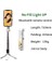 Beyaz Ayna ile Bluetooth Selfie Çubuğu Tripod Doldurma Işığı Katlanabilir Uzaktan El Monopod Sabitleyici Cep Telefonu Akıllı Telefon Için Kablosuz Kontrol (Yurt Dışından) 1