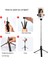 Pembe Işık Yok Tripod LED Işık Selfie Çubuklu Telefon Tutucu Standı Mobil Cep Akıllı Telefon Bluetooth Monopod Teleskopik Katlanabilir Monope (Yurt Dışından) 2