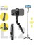 L12 Siyah Xaiomi Selfie Sopa Tripod Telefon Için Kablosuz Selfie Sopa Tripod Bluetooth Katlanabilir Monopod ile LED Işık Uzaktan Deklanşör (Yurt Dışından) 1