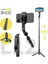 L12 Siyah Xaiomi Selfie Sopa Tripod Telefon Için Kablosuz Selfie Sopa Tripod Bluetooth Katlanabilir Monopod ile LED Işık Uzaktan Deklanşör (Yurt Dışından) 4
