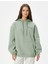 Kapşonlu Sweatshirt Arkası Baskılı Rahat Kalıp Uzun Kollu 3