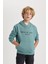 Erkek Çocuk Baskılı Kapüşonlu Sweatshirt B5489A823WN 6