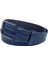 Lacivert Hakiki Deri Desenli Model 4.5 Cm.lik Spor Kot Kemer - 505-61 4