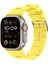 Apple Watch Se 2 2022 44MM Kordon Katman Görünüm Spor Silikon KRD92 Sarı 2