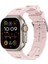 Apple Watch 4 5 38MM Kordon Katman Görünüm Spor Silikon KRD92 Açık Pembe 2