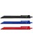 Klasik Siyah Mavi Kırmızı Tükenmez Kalem 1.0mm Set 1