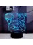 3D Illusion Masa LED Anime Lamba Rgb 16 Renk Değişimi Uzaktan Kumanda Masası Gece Erkek Doğum Günü Için Işık (Satoru Gojo 4) (Yurt Dışından) 1