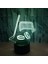 Justup Buz Hokeyi Sopası 3D Stereo Görüş Akrilik 7 Renk Değiştirme USB Gece;ht Işık;ht Ev Dekor Dokunmatik Işık;hts Masa Gece;ht Işık;ht(Stil T) (Yurt Dışından) 3