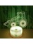Justup Buldozer Gece Işık Ht 3D Illusion LED Lamba Uzaktan Kumanda Dokunmatik Noel Erkek Çocuklar Için Genç - Çatlak Koltuk (Yurt Dışından) 1