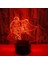Justup 3D Gece Ht Işık Hts Buz Hokeyi Atlet 3D Illusion Başucu Lambası Uzaktan Kumanda ile Değişen 16 Renk Erkekler Kadınlar Için En Iyi Doğum Günü Hediyeleri (Stil V) (Yurt Dışından) 1