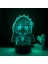 Justup 3D Gece Işık Ht Anime Doğaüstü Dünya 3D Illusion Lamba Çocuk Yatak Odası Dekoru Için Uzaktan Kumanda --- C3 (Siyah Koltuk) (Yurt Dışından) 1