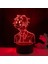 Justup 3D Illusion Lamba Anime Ateşböceği Işık;ht Uzaktan Kumanda Gece;ht Işık;ht Çocuklar Için Yatak Odası Dekoru --- Siyah Koltuk (Yurt Dışından) 1