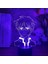 Justup 3D Gece Aydınlatması Ht Anime Lamba 3D Illusion Gece Aydınlatması Noel Hediyesi Için Uzaktan Renk Değiştirme Masa Lambası --- Çatlak Koltuk (Yurt Dışından) 4