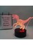 Justup Dinozor Serisi Gece Işık Ht 16 Renk 3D LED Illusion Lamba Uzaktan Kumandalı Oyuncaklar Çocuk Ev Dekorasyon Işık - Dinozor J (Siyah Koltuk) (Yurt Dışından) 1
