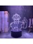Wekity 3D Illusion Nig;ht Işık;ht Anime Karakter Masa Lambası USB Powered 7 Renk LED Işık;ht Çocuklar Için Dokunmatik Anahtarı ile Hediye Yatak Odası Dekor (Yurt Dışından) 1