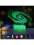 3D Galaktik Sistem Gece Aydınlatması - 3D LED Illüzyon Lamba Üç Desen ve 16 Renk Değişimi Dekor Lambası, Çocuklar Için Uzaktan Kumandalı, Çocuklara Hediye (Yurt Dışından) 2
