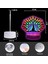 Tavuskuşu 3D Illusion LED Oda Masa Süslemeleri Lamba Gece; Ht Işık; Ht 3 Renk Değişimi ile Yatak Odası Dekor Hediyeler Kızlar, Erkekler, Erkekler, Kadınlar, Çocuklar Için (Yurt Dışından) 3