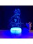 Justup 3D Illusion Lamba Anime Yonca LED Gece;ht Işık;ht Uzaktan Kumanda Masa Lambası Çocuk Ev Dekorasyon Işık;hts --- Çatlak Koltuk (Yurt Dışından) 1