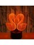 Justup 3D Illusion Lamba LED Kuğu Gece, Işık, Hayvan Oyuncakları Aşk Çift (Yurt Dışından) 3