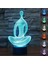 Justup LED 3D Lamba 3D Optik Illusion Masa Lambası 7 Renk Değişimi USB Dokunmatik Anahtarı Masa Gece;ht Işık;ht 3D Masa Lambası Çocuk Odası Dekorasyonu Için (Yoga Meditasyon) (Yurt Dışından) 1